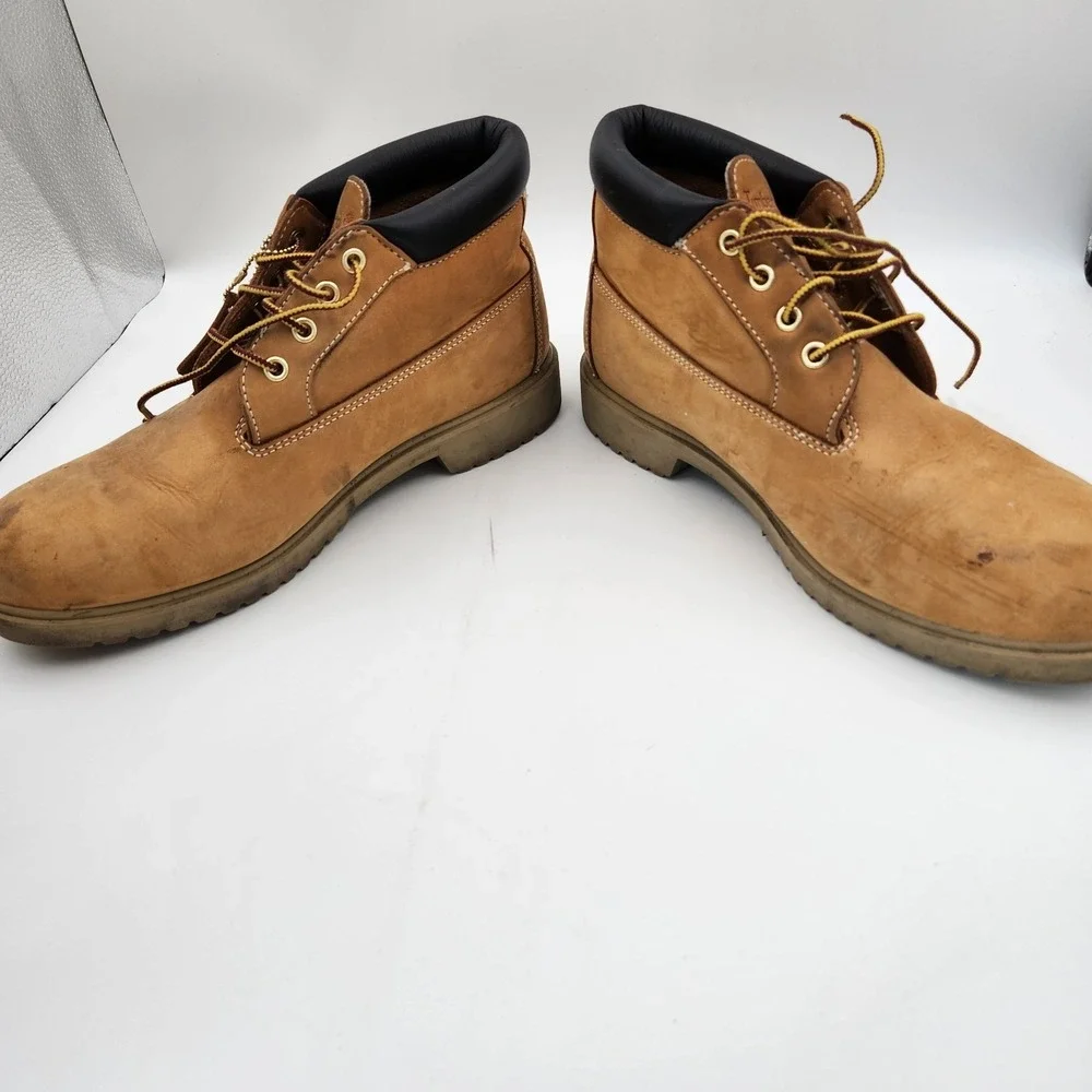 Timberland 50061 Men's 10‎ Boots Wheat Nubuck Ankle Round Toe Lace Up Chukka